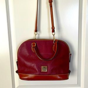 Dooney and Bourke Pebble Grain Zip Zip Satchel RED - Excellent condition